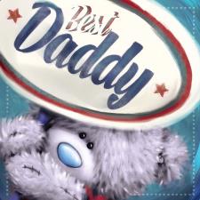 Best Daddy Me to You Bear Square Father Day Card Image Preview